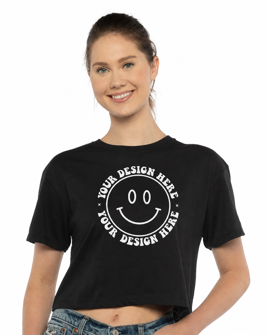 Customizable Women's Ideal Crop Top 4.2oz 100% Cotton