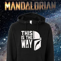Star Wars Mandalorian (This Is The Way) Unisex Midweight 8.5 oz Hooded Pullover Sweatshirt