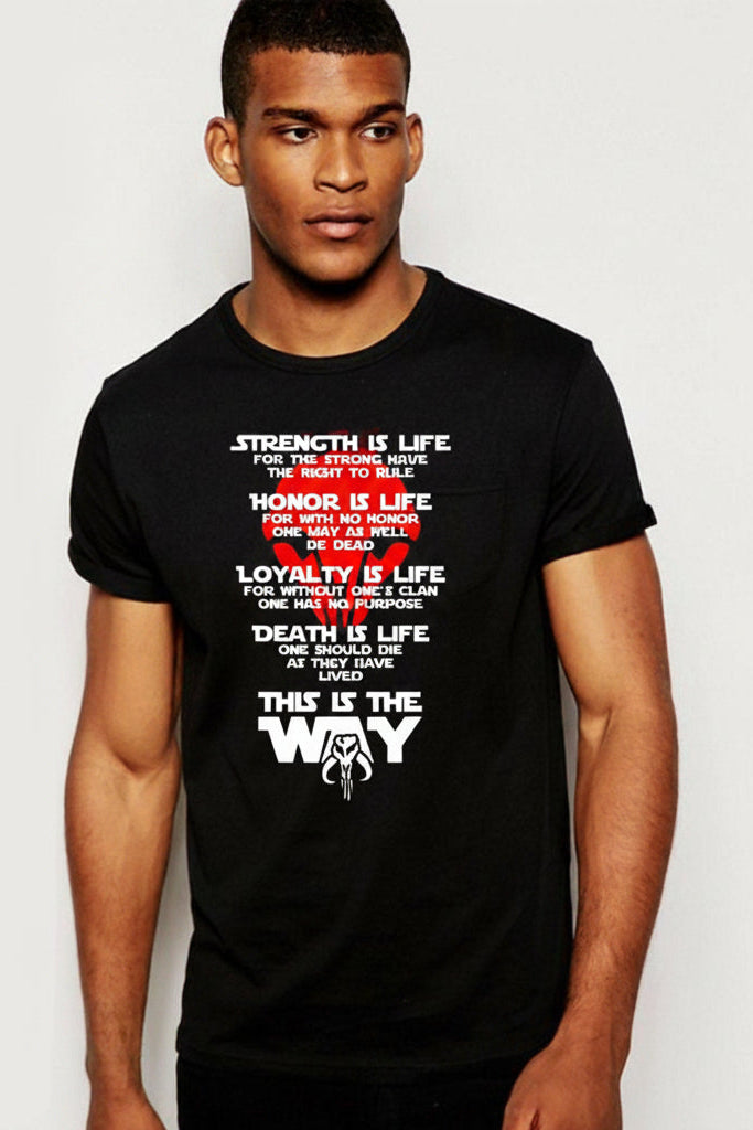 Star Wars Mandalorian (Honor Code) Heavy Cotton Adult Unisex 6 oz. T-Shirt