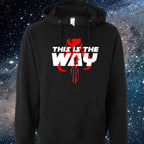 Star Wars Mandalorian (This Is The Way/Red Skull) Unisex Midweight Hooded Pullover Sweatshirt