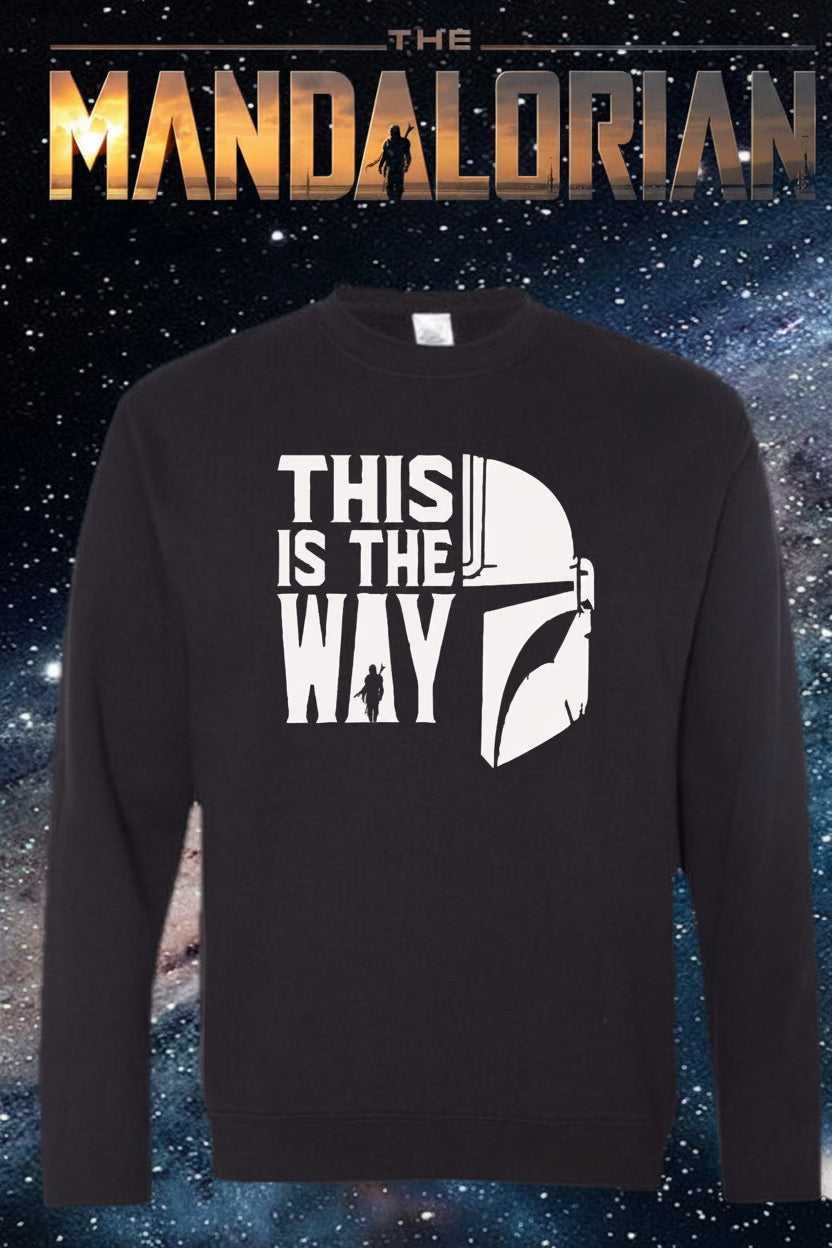 Star Wars Mandalorian Unisex Midweight Crew Neck Sweatshirt