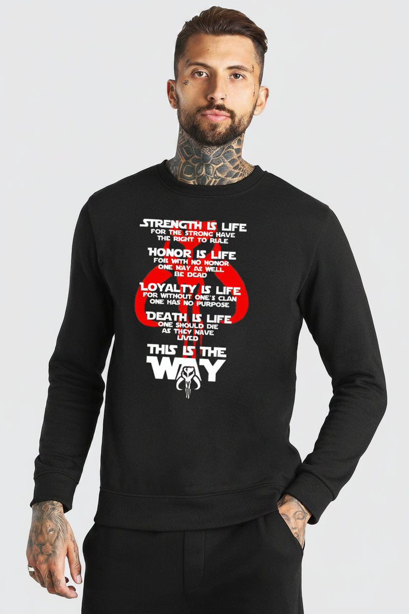 Star Wars Mandalorian Unisex Midweight Crew Neck Sweatshirt