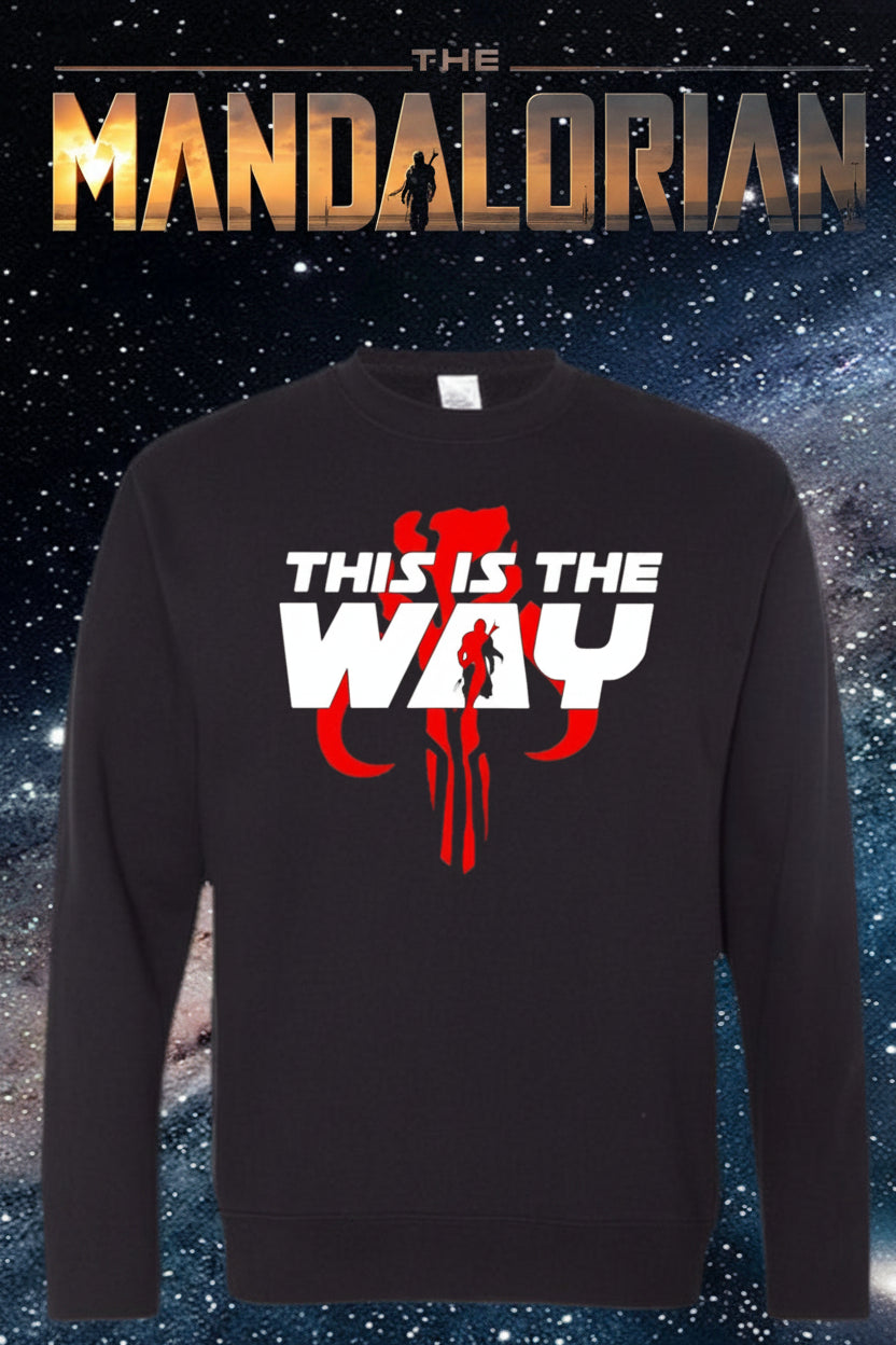 Star Wars Mandalorian Unisex Midweight Crew Neck Sweatshirt