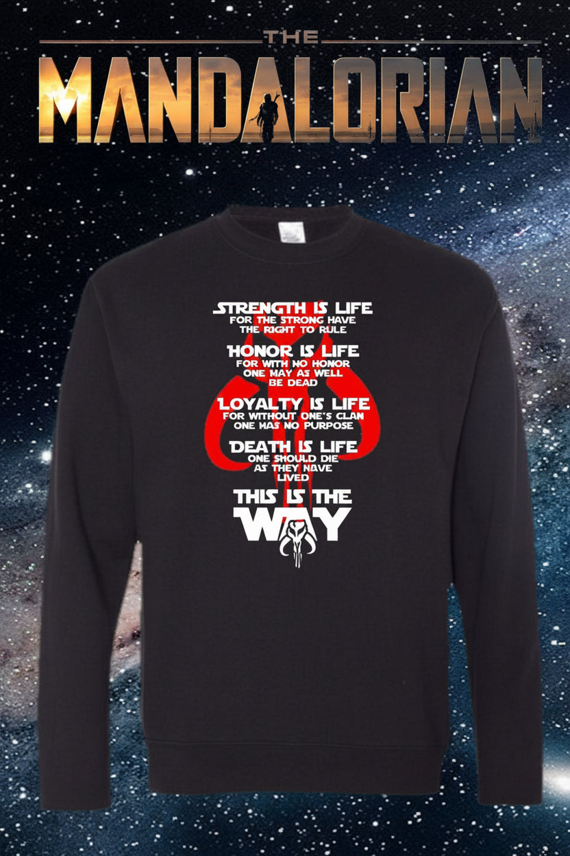 Star Wars Mandalorian Unisex Midweight Crew Neck Sweatshirt