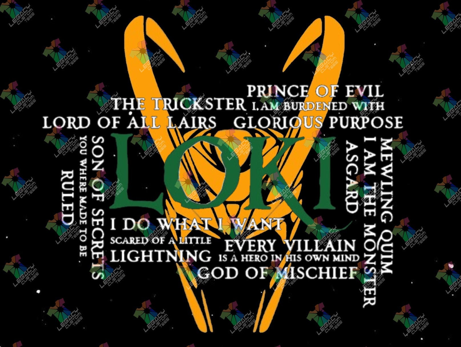 Loki (God of Mischief Quotes) Heavy Cotton Adult Unisex 6 oz. T-Shirt