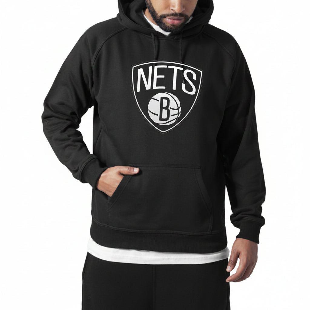 Brooklyn Nets Unisex 8.5oz Midweight Hooded Pullover Sweatshirt