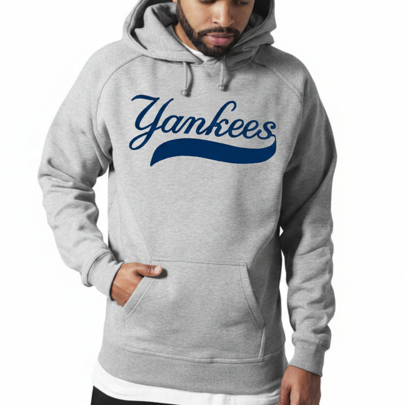 New York Yankees Unisex Midweight 8.5 oz Hooded Pullover Sweatshirt