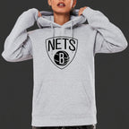Brooklyn Nets Unisex 8.5oz Midweight Hooded Pullover Sweatshirt