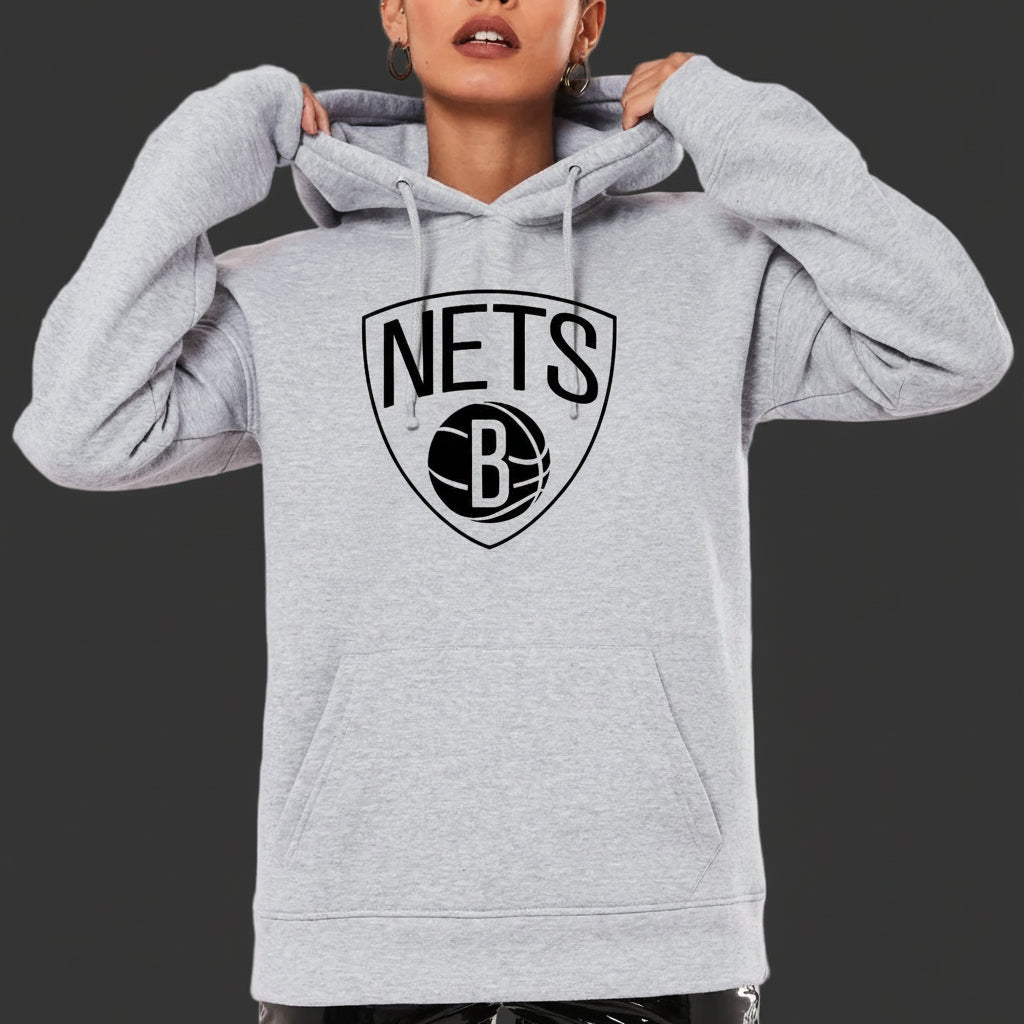Brooklyn Nets Unisex 8.5oz Midweight Hooded Pullover Sweatshirt