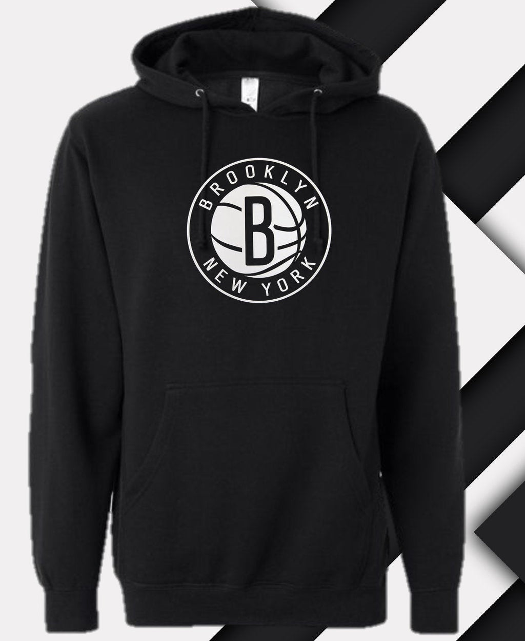 Brooklyn Nets Unisex 8.5oz Midweight Hooded Pullover Sweatshirt