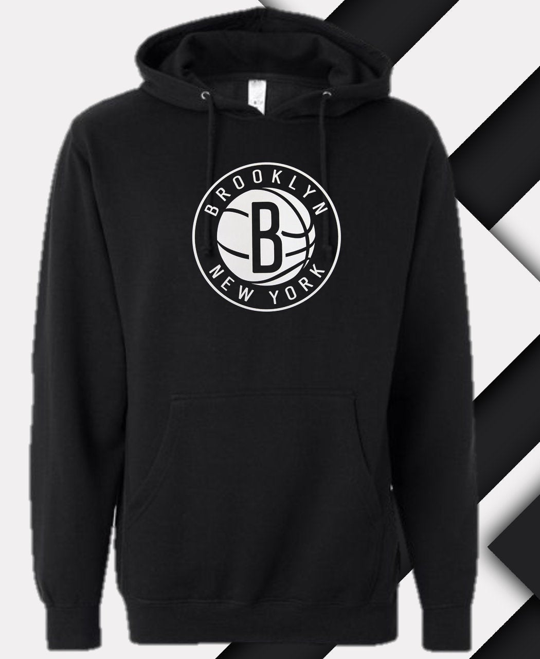 Brooklyn Nets Unisex 8.5oz Midweight Hooded Pullover Sweatshirt