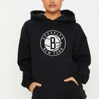 Brooklyn Nets Unisex 8.5oz Midweight Hooded Pullover Sweatshirt