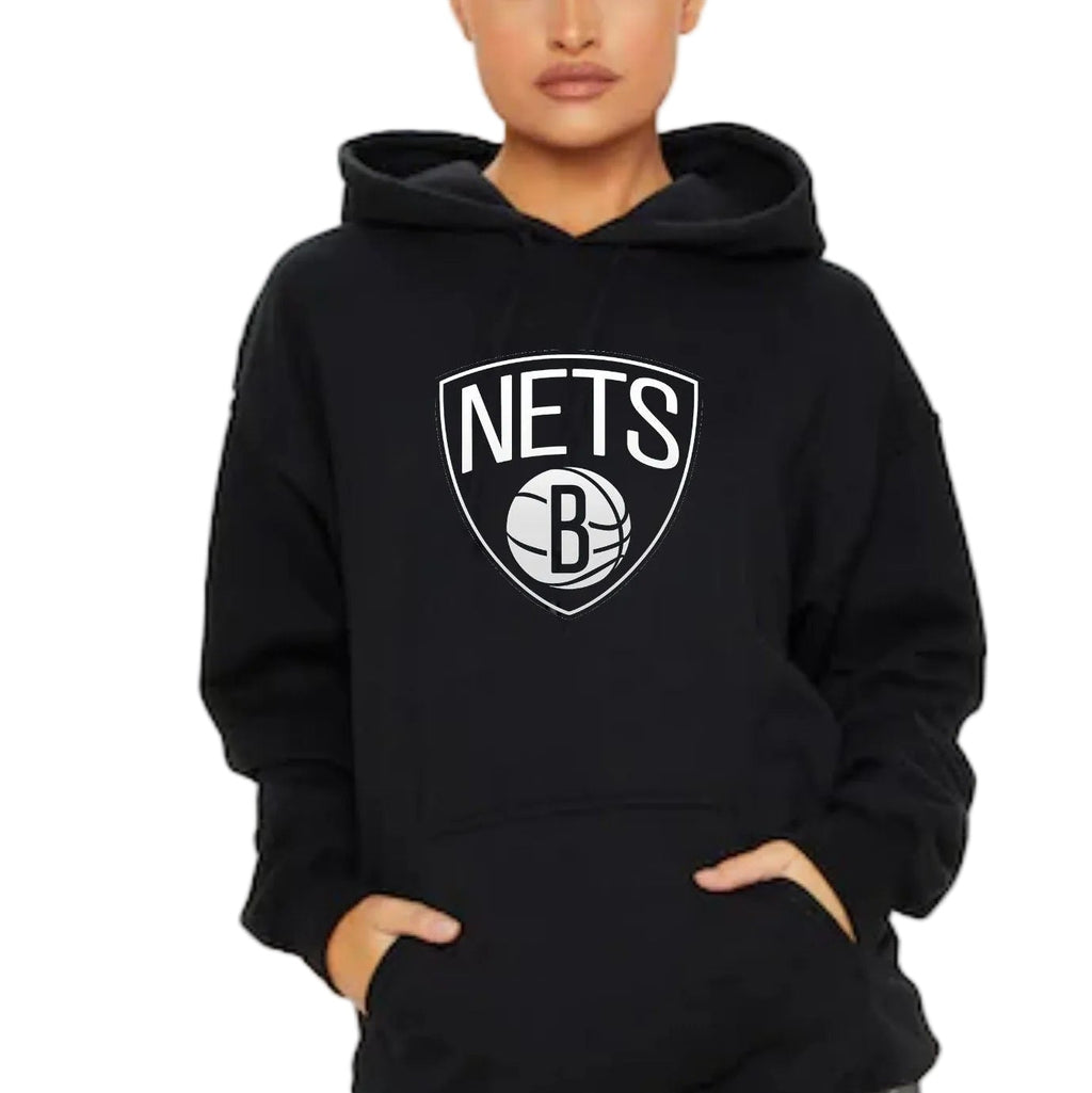 Brooklyn Nets Unisex 8.5oz Midweight Hooded Pullover Sweatshirt