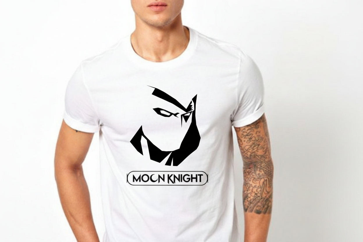 MoonKnight White Unisex Heavy Cotton Adult 6 oz. T-Shirt