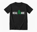 HealTHCare T-Shirt - Medical Marijuana Pun Tee - Funny Cannabis Health Care Shirt - Weed Leaf Graphic Top - Unisex Heavy Cotton Tee