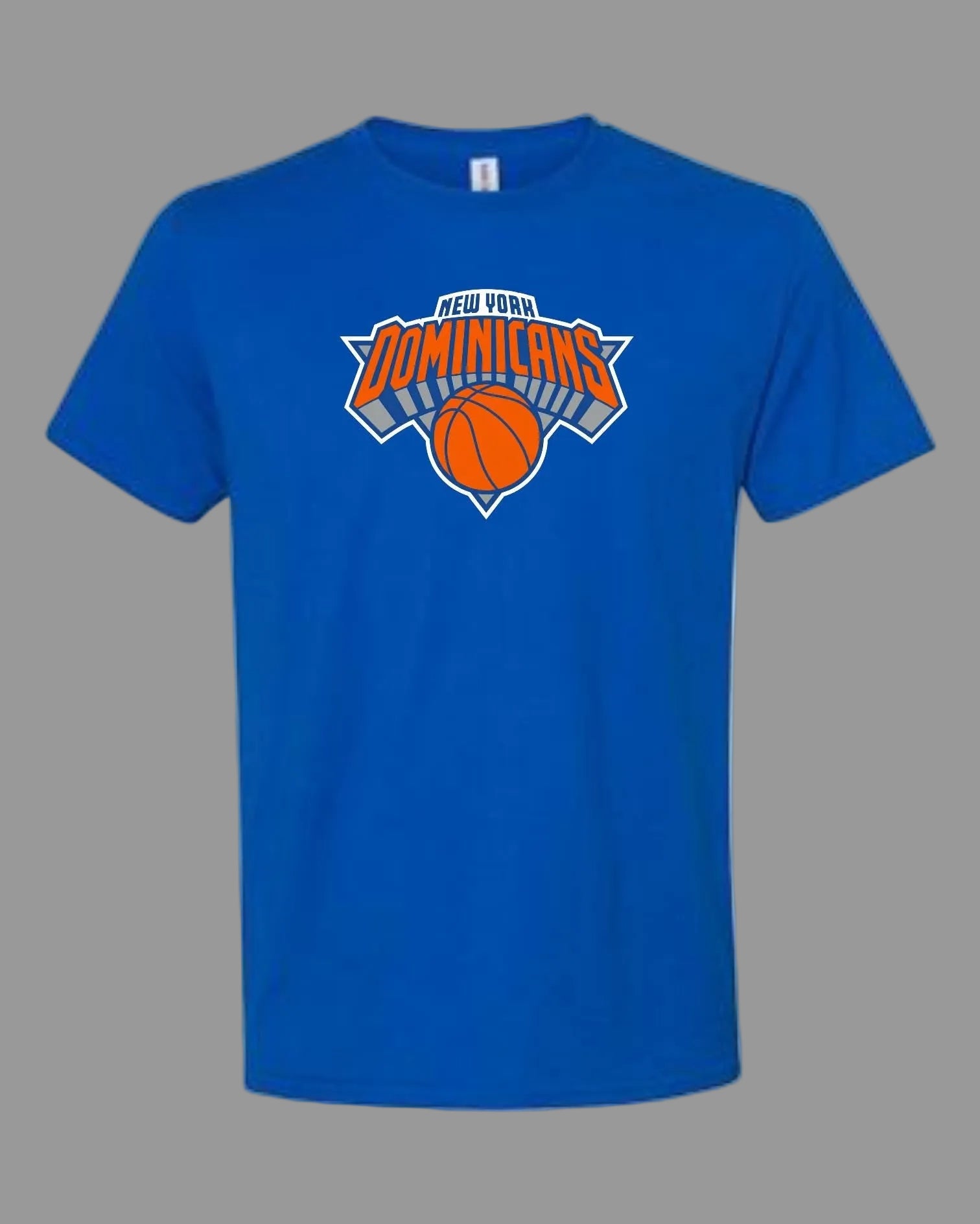 New York Dominican Basketball Shirt, Knicks Colors Basketball T-Shirt, Dominican Heritage, Unisex Graphic Tee, 5.3 oz 100% Cotton